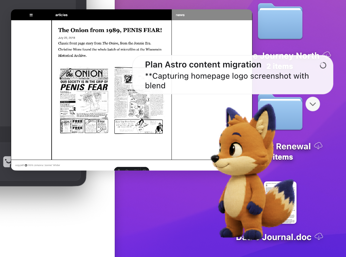 Testing the rebuilt news gallery and lightbox on a desktop layout.